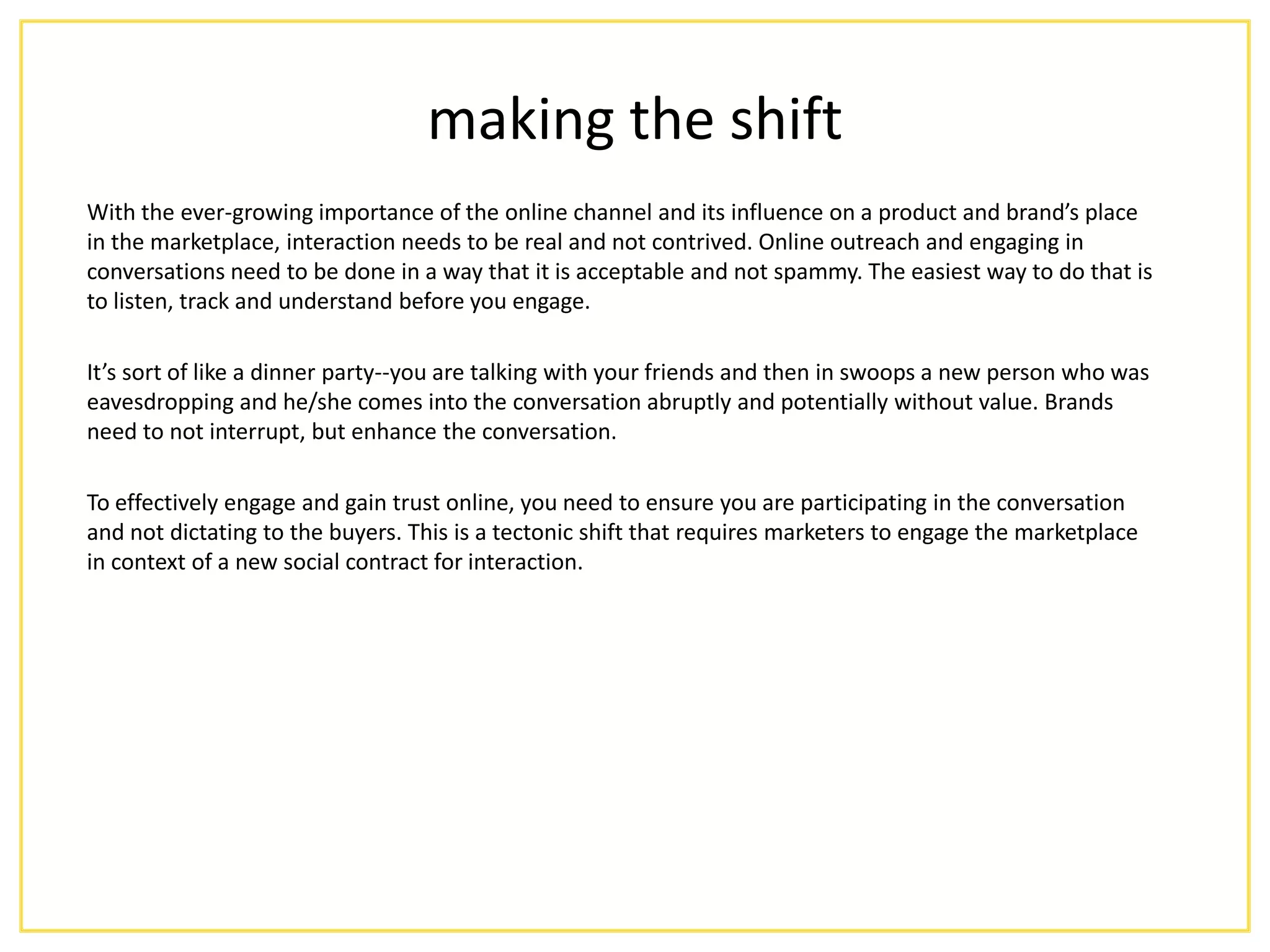 The Social Marketing Construct