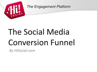 The Social Media
Conversion Funnel
By HiSocial.com
 