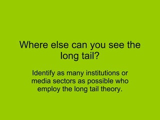 The social media hierarchy of needs and the long tail | PPT