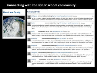 Connecting with the wider school community:
 