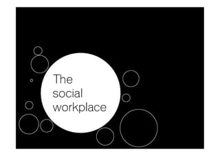 The
social
workplace
 