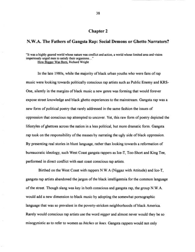 The Socio Political Influence Of Rap Music As Poetry In The Urban