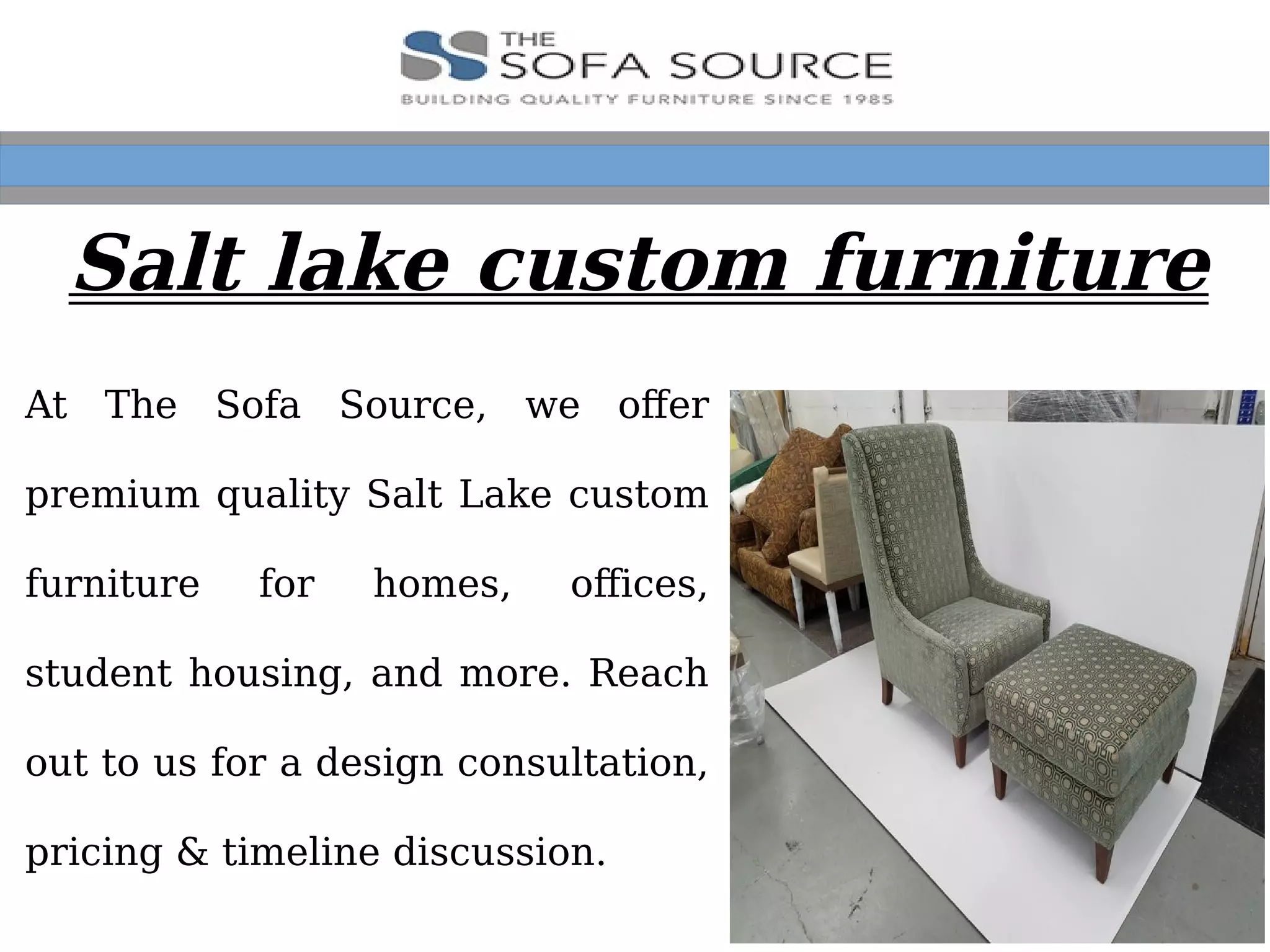 salt lake custom furniture