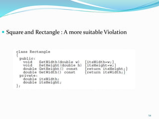  Square and Rectangle : A more suitable Violation
54
 