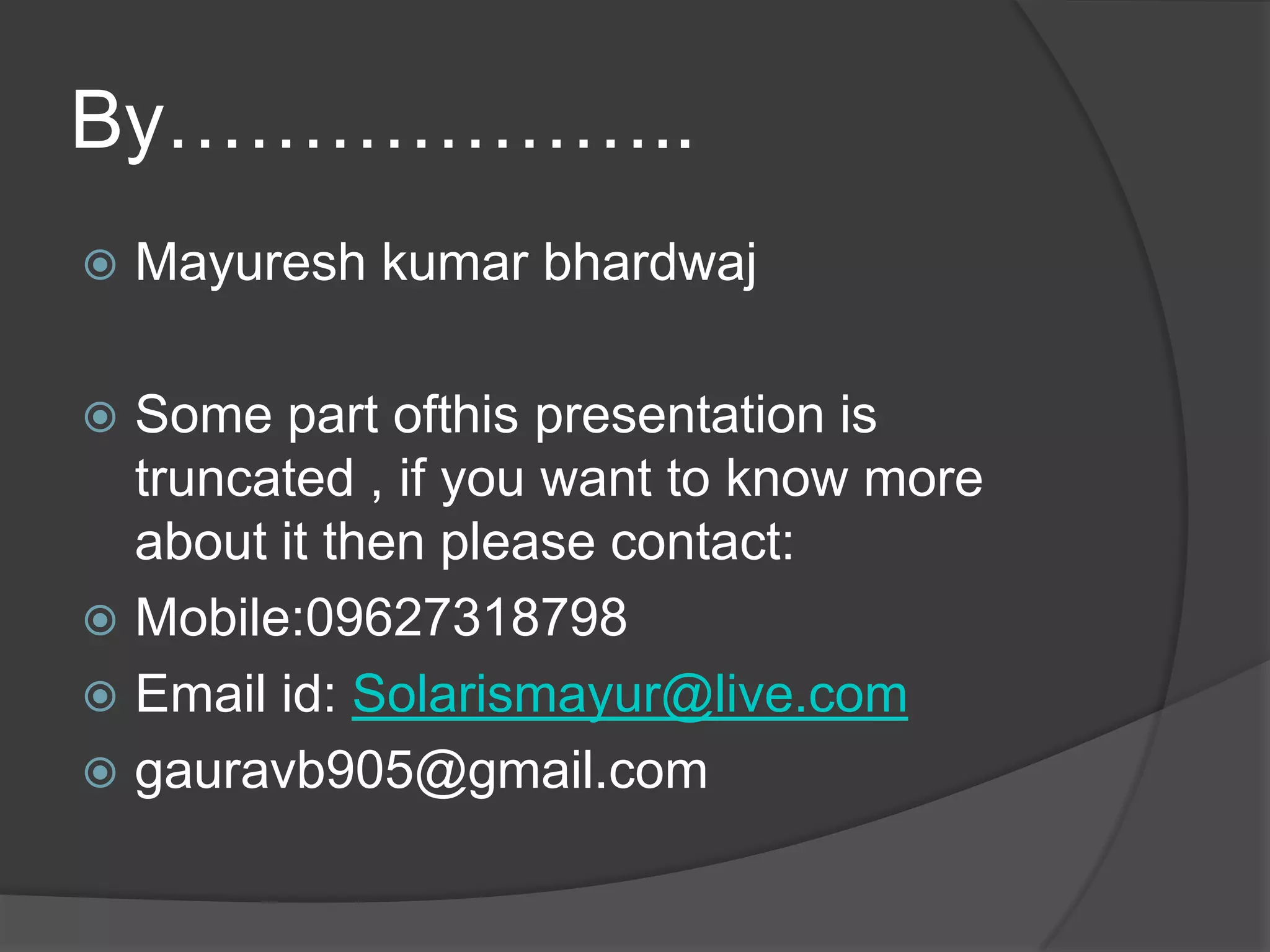 The Solaris Network Environment (Presentation