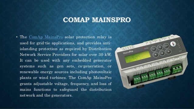 ComAp MainsPro Solar Protection Relay | ComAp IntelliPro | ABB