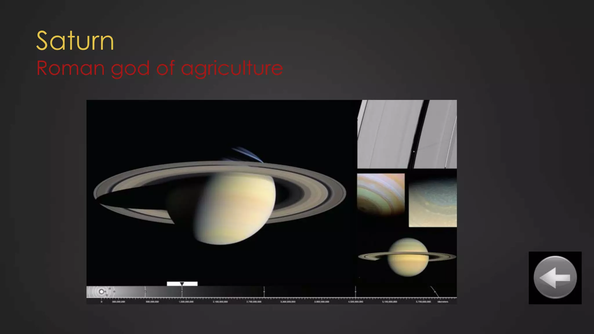 Saturn
Roman god of agriculture
 