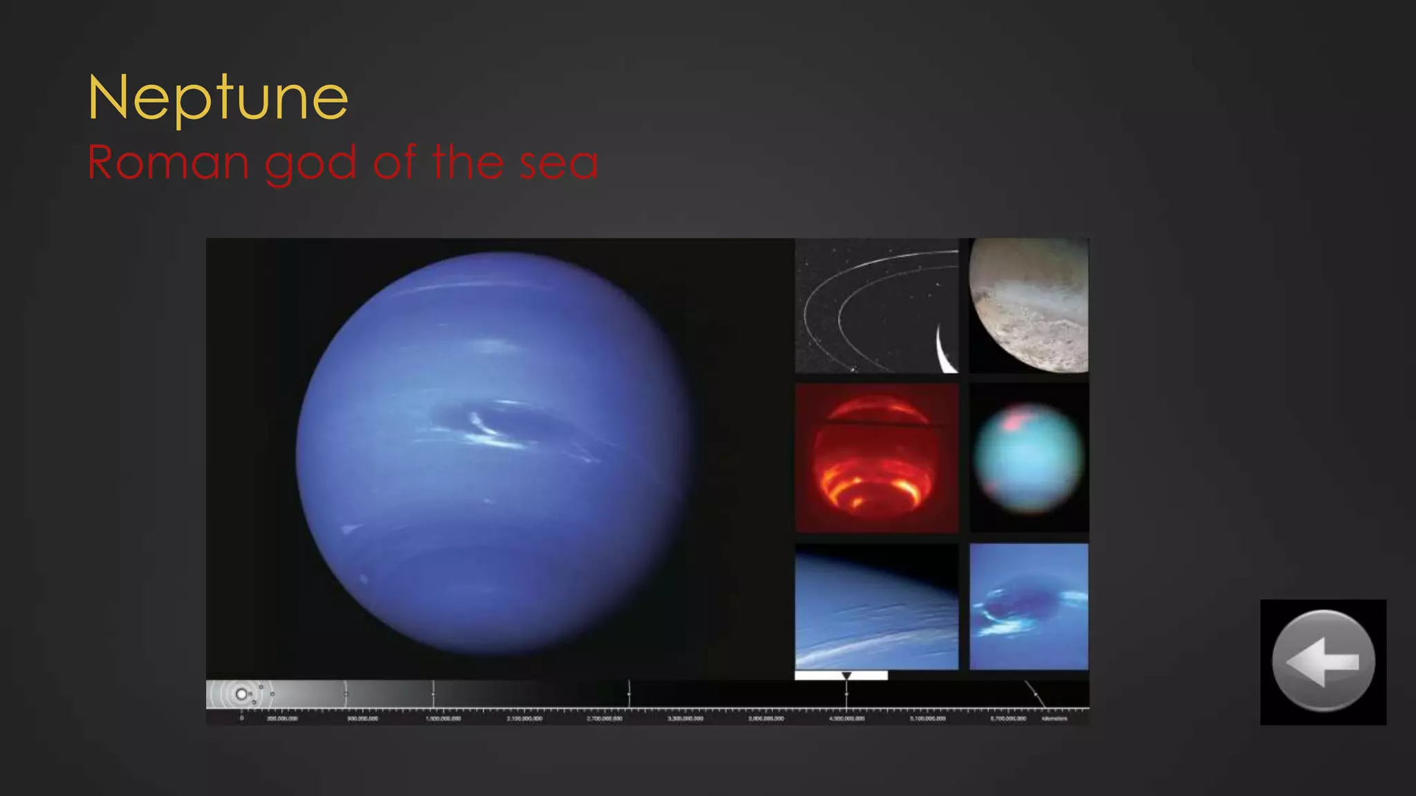 Neptune
Roman god of the sea
 