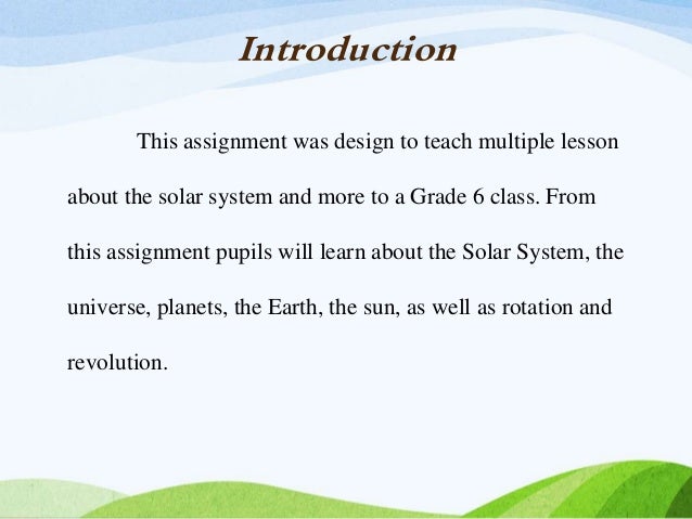 The Solar System
