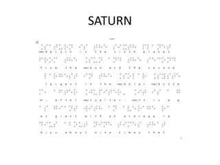 SATURN
 