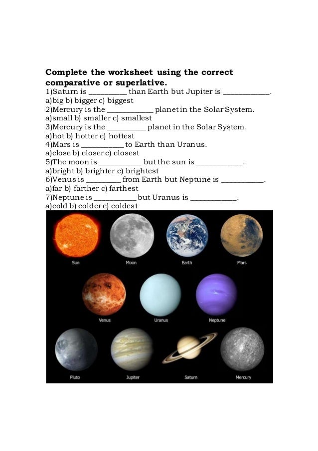 The solar system