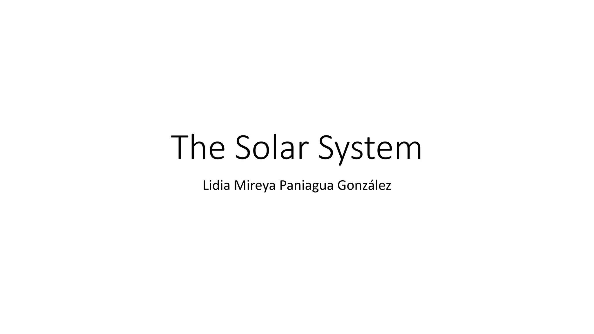 The Solar System PPT