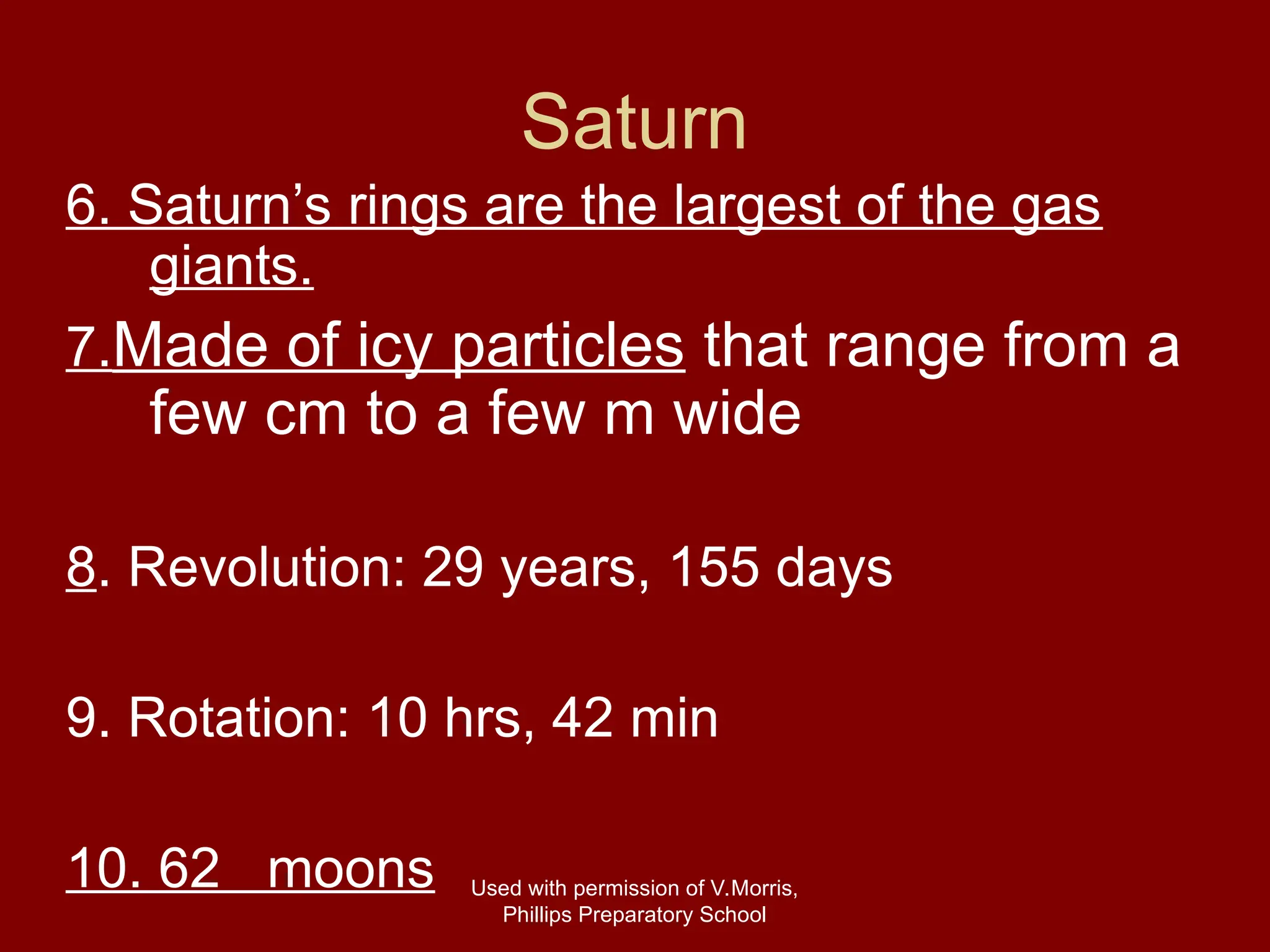 Solar System Description Solar System Description