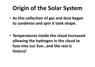 The Solar System Chapter 8