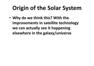 The Solar System Chapter 8