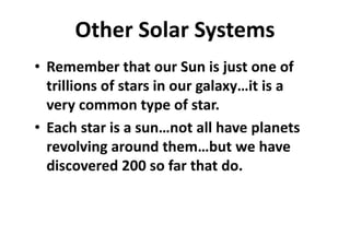 The Solar System Chapter 8