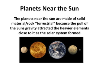 The Solar System Chapter 8