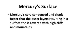 The Solar System Chapter 8