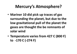 The Solar System Chapter 8