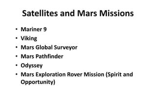 The Solar System Chapter 8
