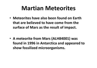 The Solar System Chapter 8