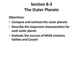 The Solar System Chapter 8