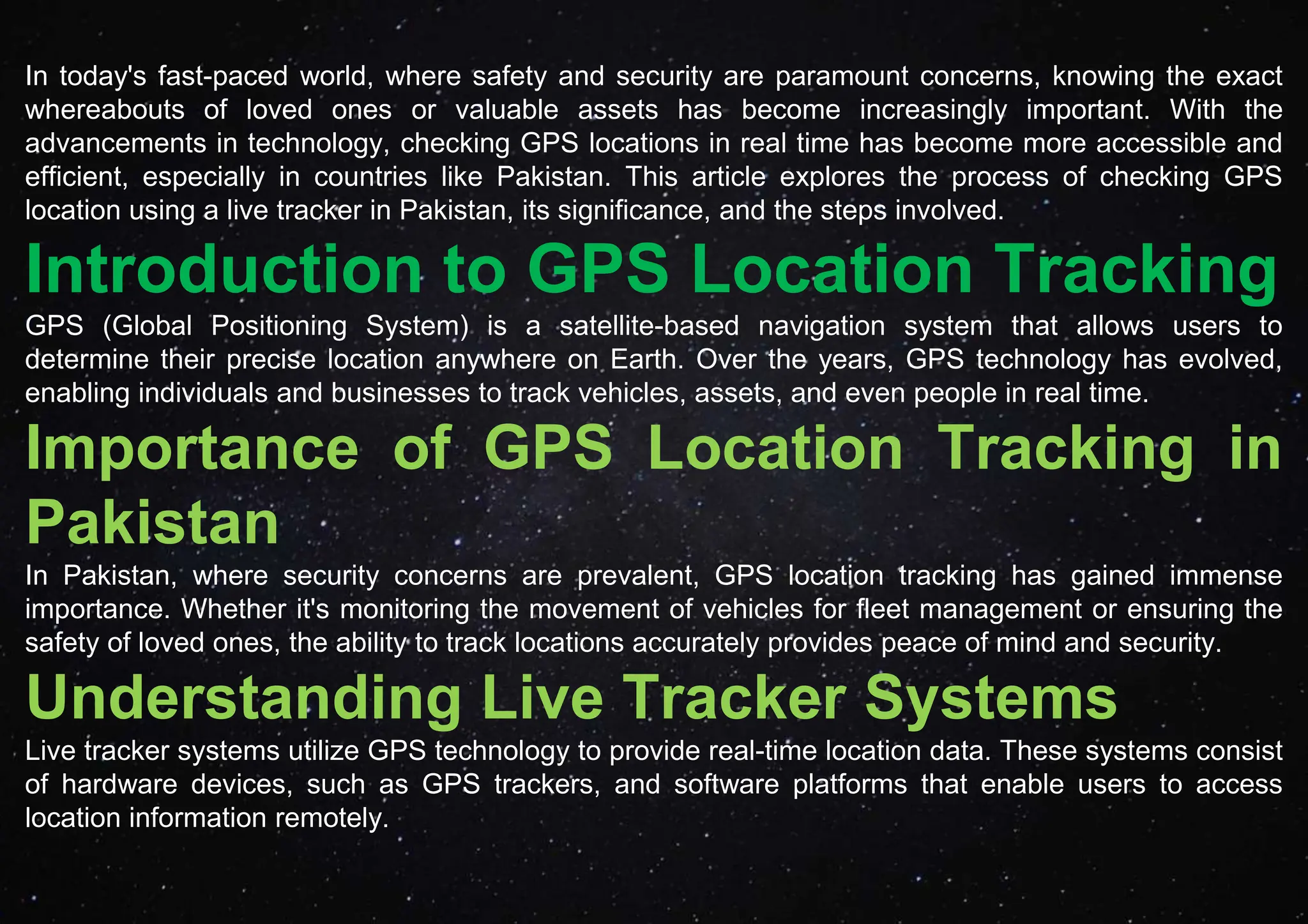 How to check gps location with a live tracker in pakistan ppt