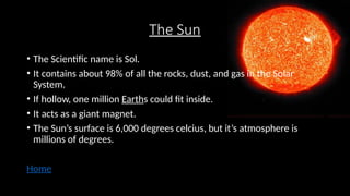 THE SOLAR SYSTEM PPT Earth and Life .pptx