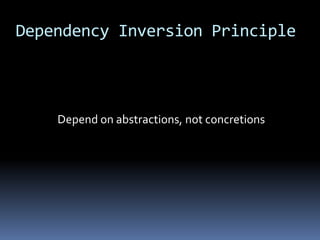 Liskov Substitution PrincipleImportant for any program conforming to OCP