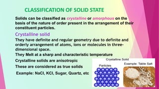 The solid state | PPTX