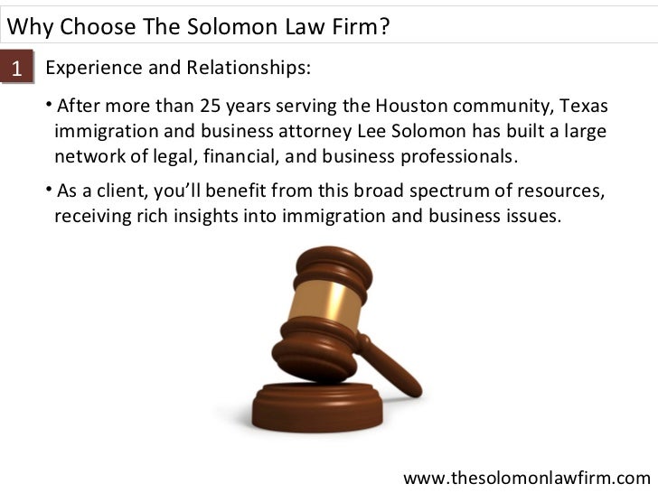 The Solomon Law Firm, P.C Immigration & Business Law Firm in Houston, TX