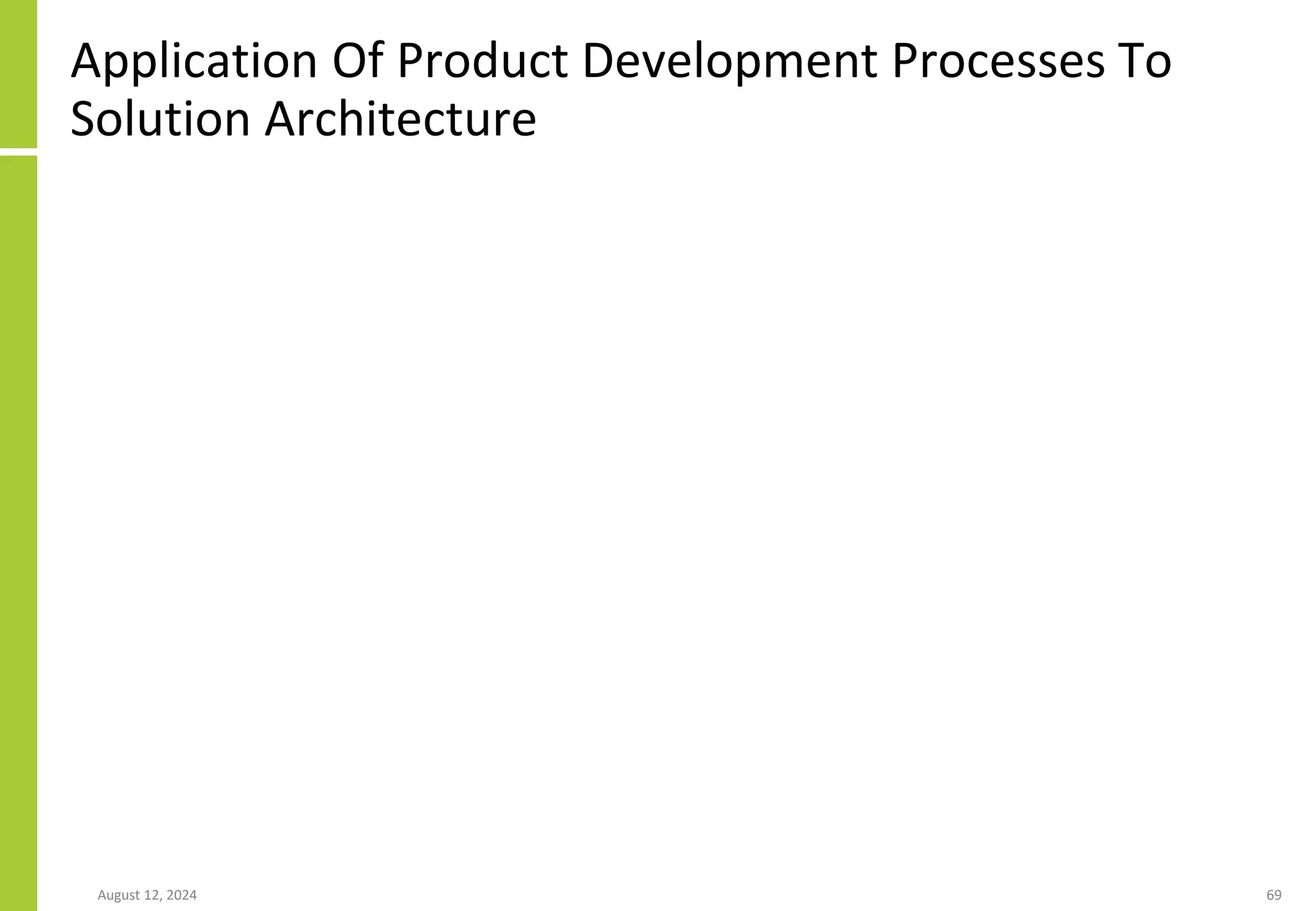 Application Of Product Development Processes To
Solution Architecture
August 12, 2024 69
 
