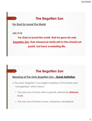 The Son of God - Part 5 | PDF