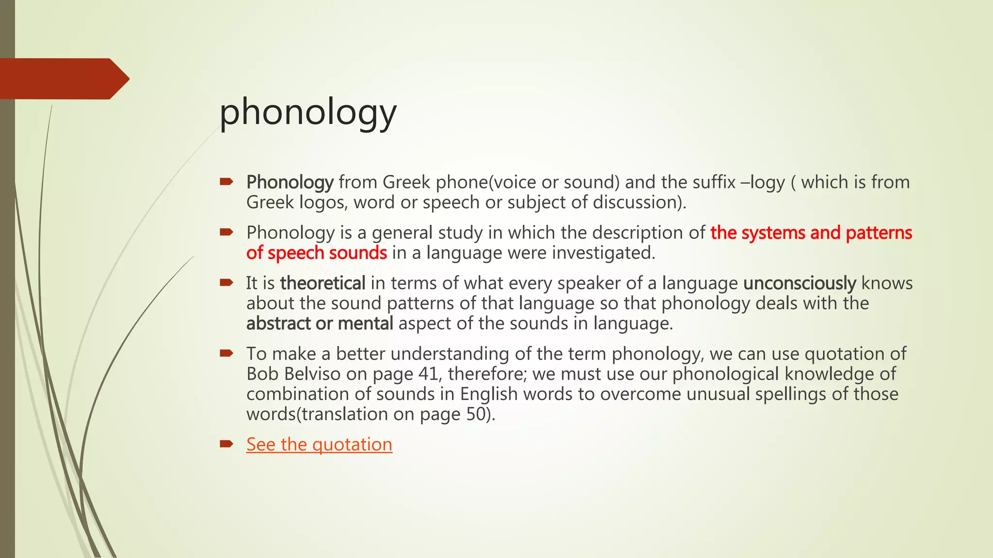 The sound patterns of language | PPTX