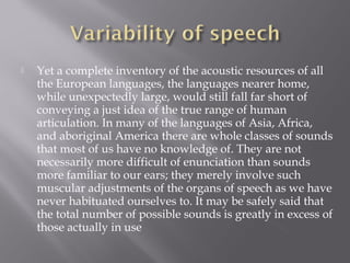The sounds of language | PPT
