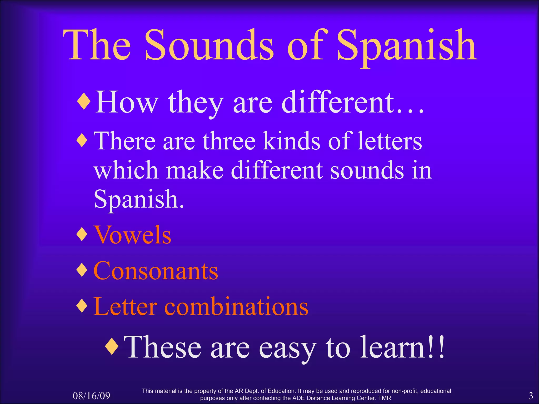 The Sounds Of Spanish PPT