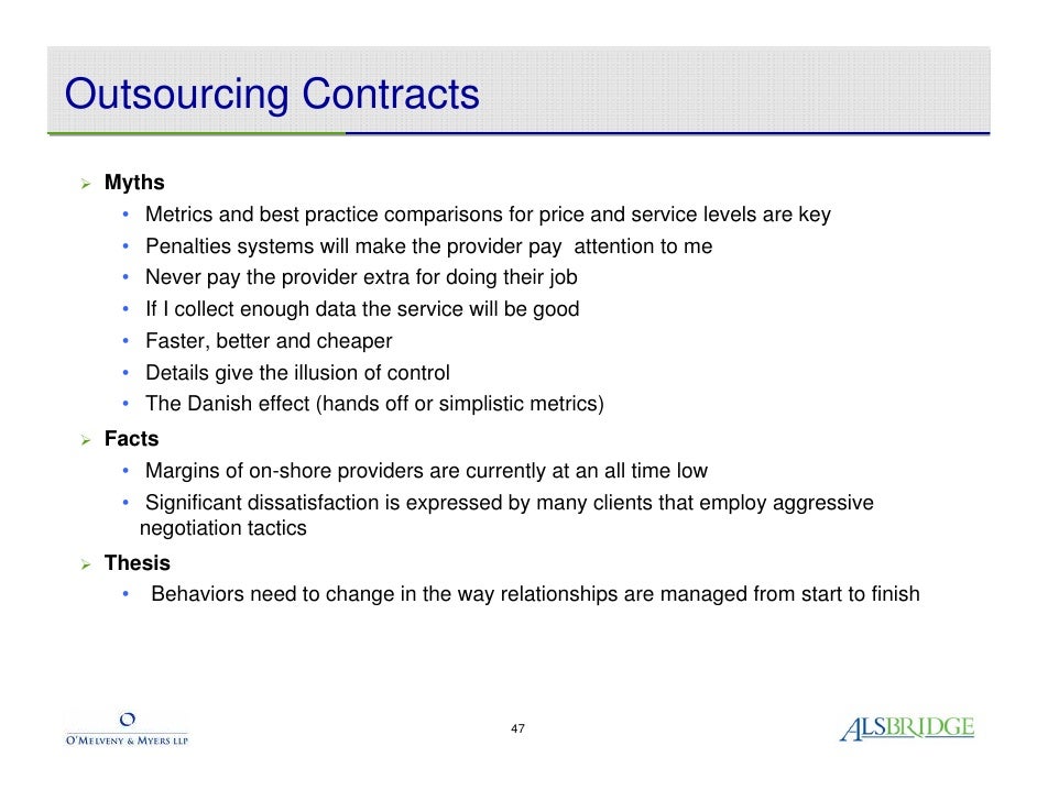 Dissertation on outsourcing