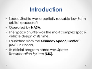 The Operation Of Space Shuttle | PPTX