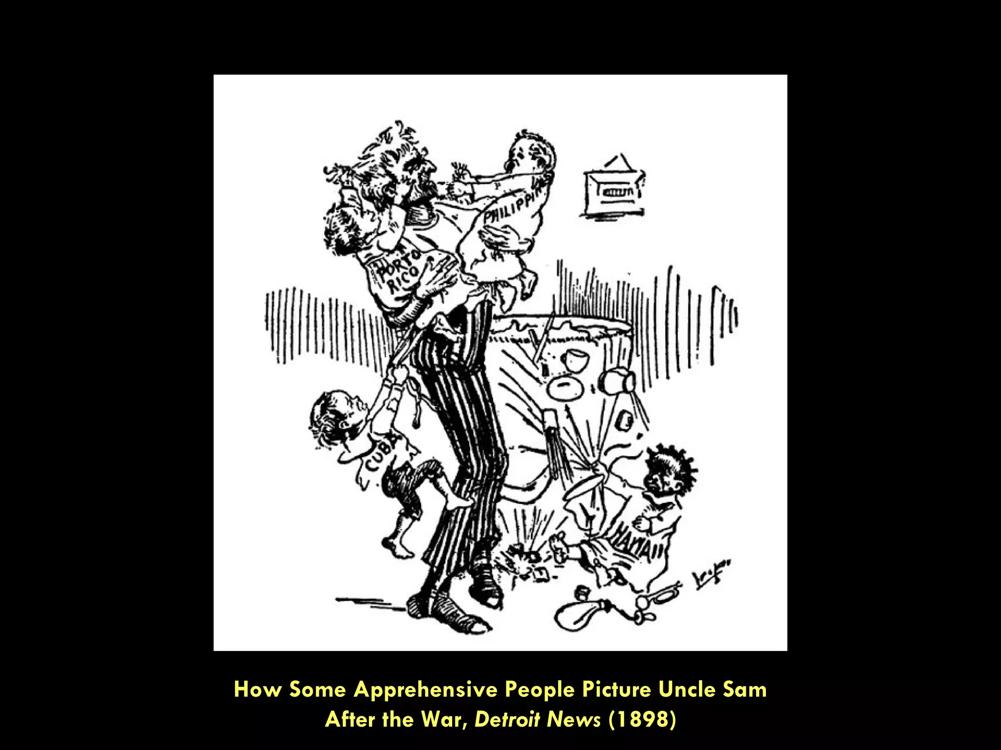 How Some Apprehensive People Picture Uncle Sam After the War, Detroit News (1898)