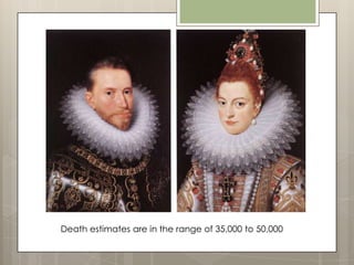 Death estimates are in the range of 35,000 to 50,000
 