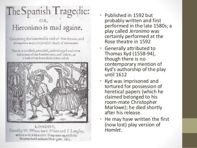 The Spanish Tragedy