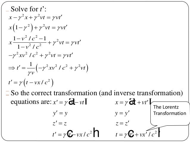 transformation de lorentz pdf