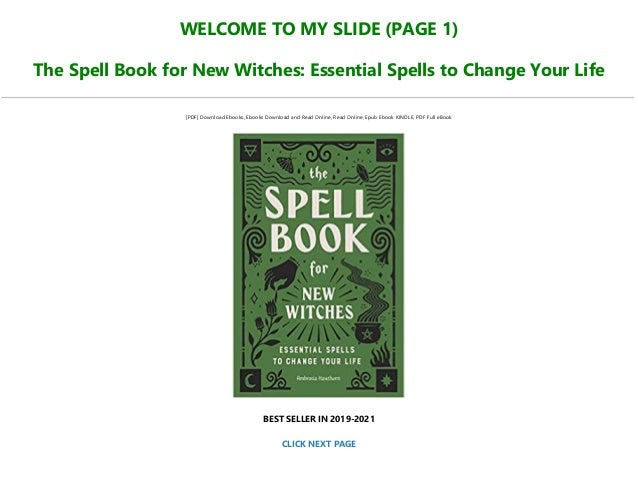 Free Download The Spell Book For New Witches Essential Spells