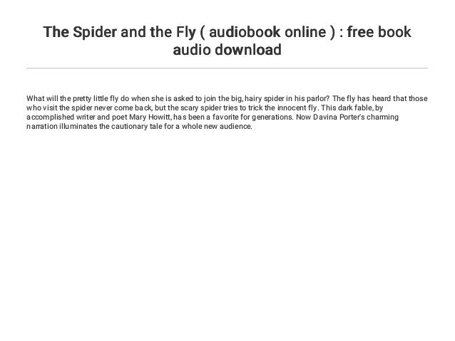 The Spider And The Fly Audiobook Online Free Book Audio Download