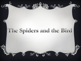 The spiders and the bird