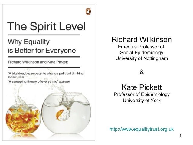 the spirit level why equality is better for everyone