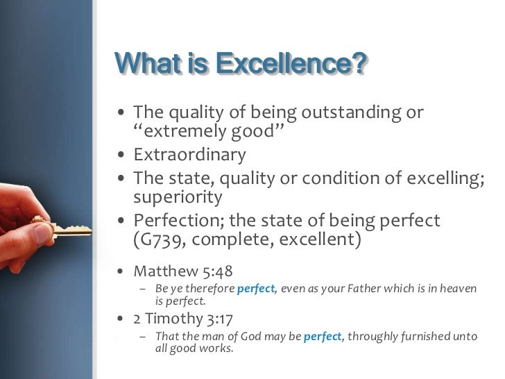 The Spirit of Excellence