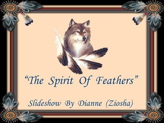“The  Spirit  Of  Feathers”,[object Object],Slideshow  By  Dianne  (Ziosha),[object Object]