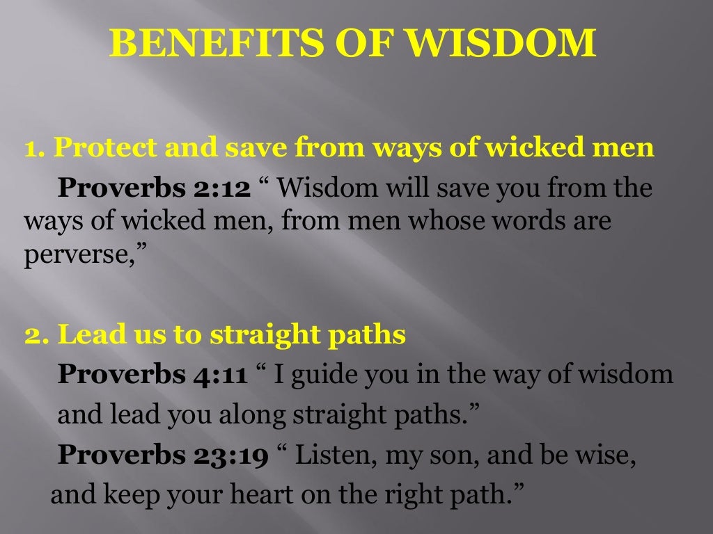 The Spirit of Wisdom