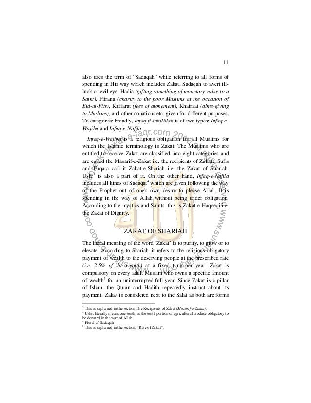 The Spiritual Reality Of Zakat